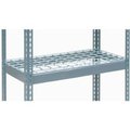 Global Equipment Additional Shelf Level Boltless Wire Deck 36"Wx12"D, 1500 lbs. Capacity, GRY 717483